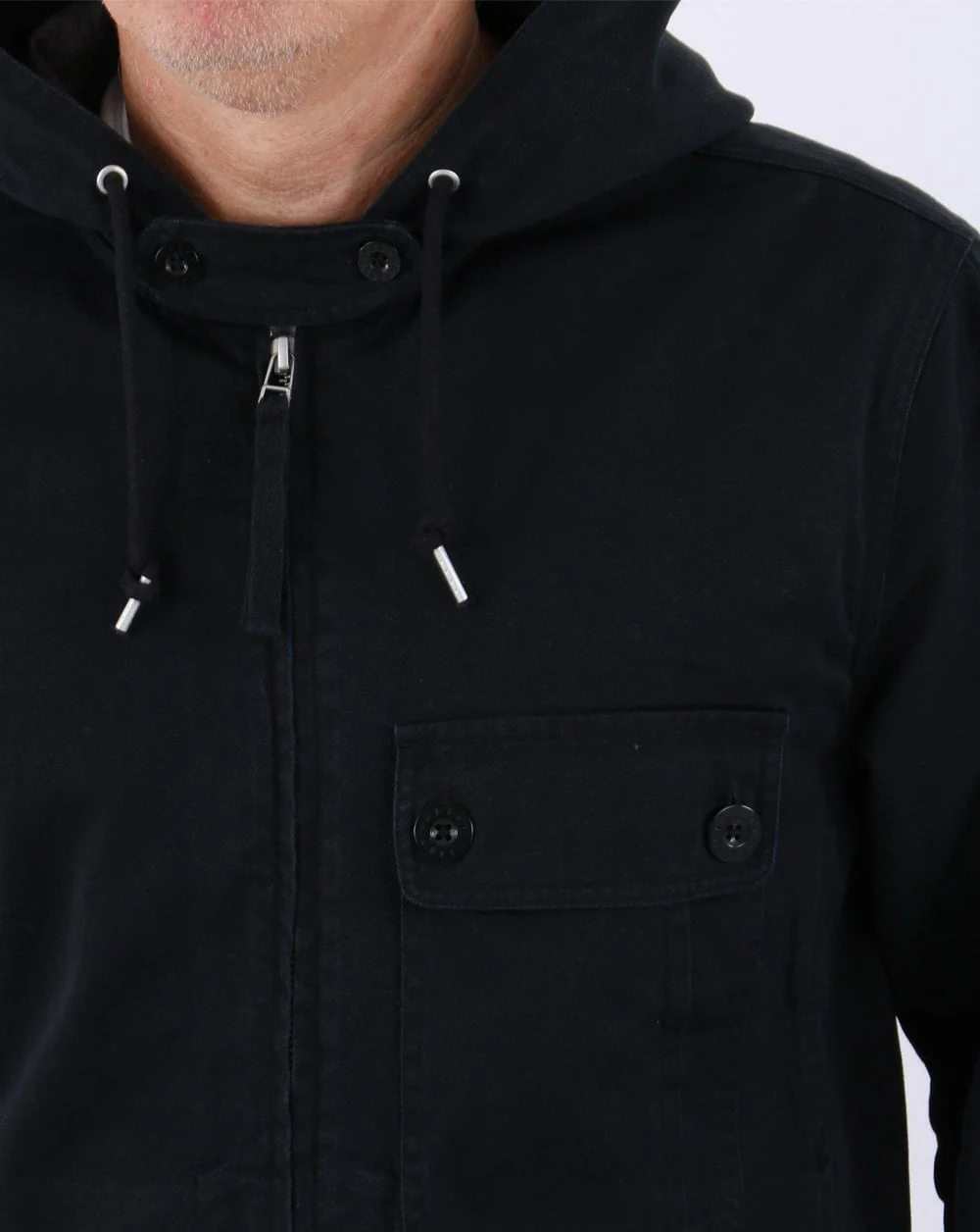 Pretty Green Sigma Cotton Jacket Black - Image 3