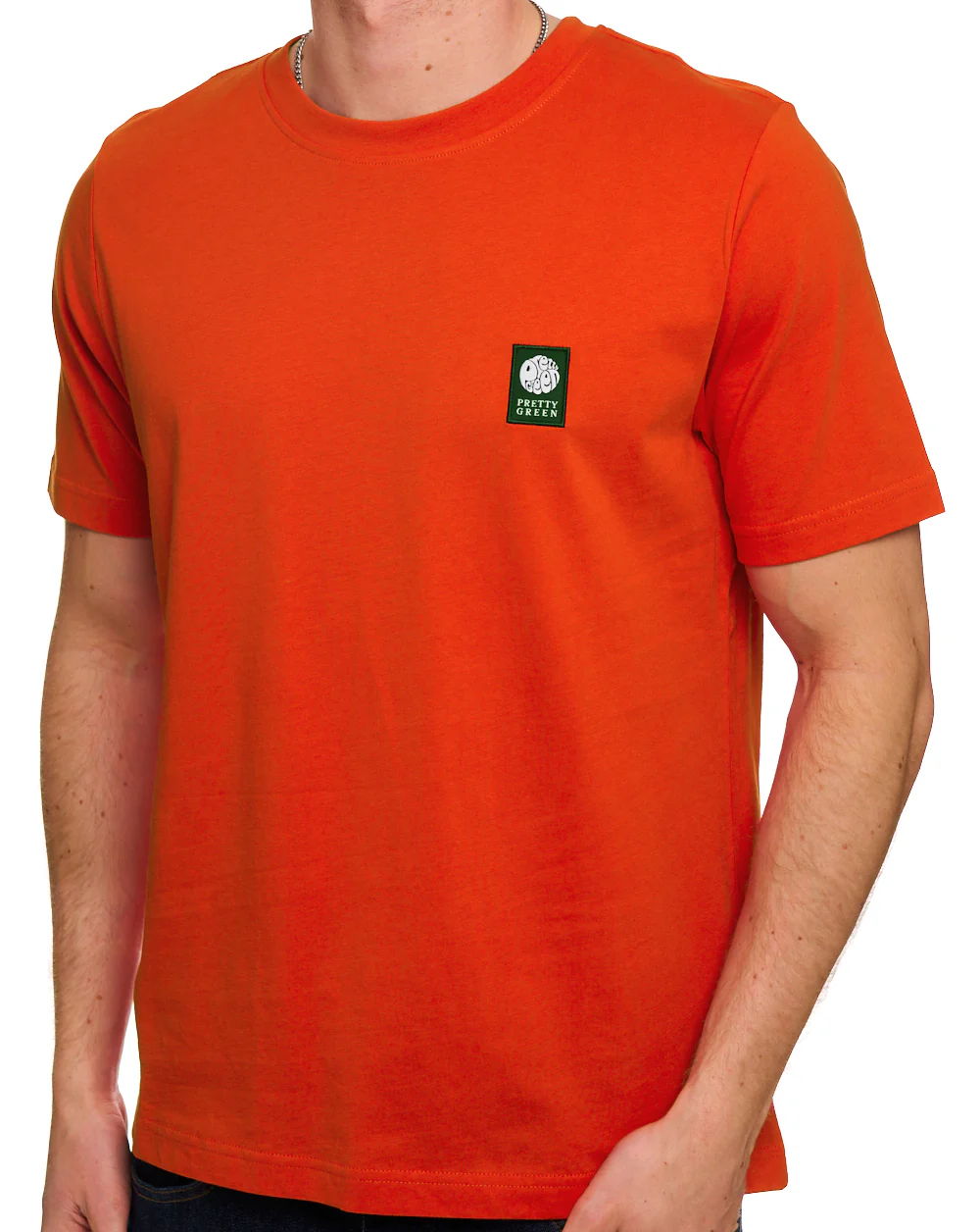 Pretty Green Sinclair T Shirt Bright Red - Image 2