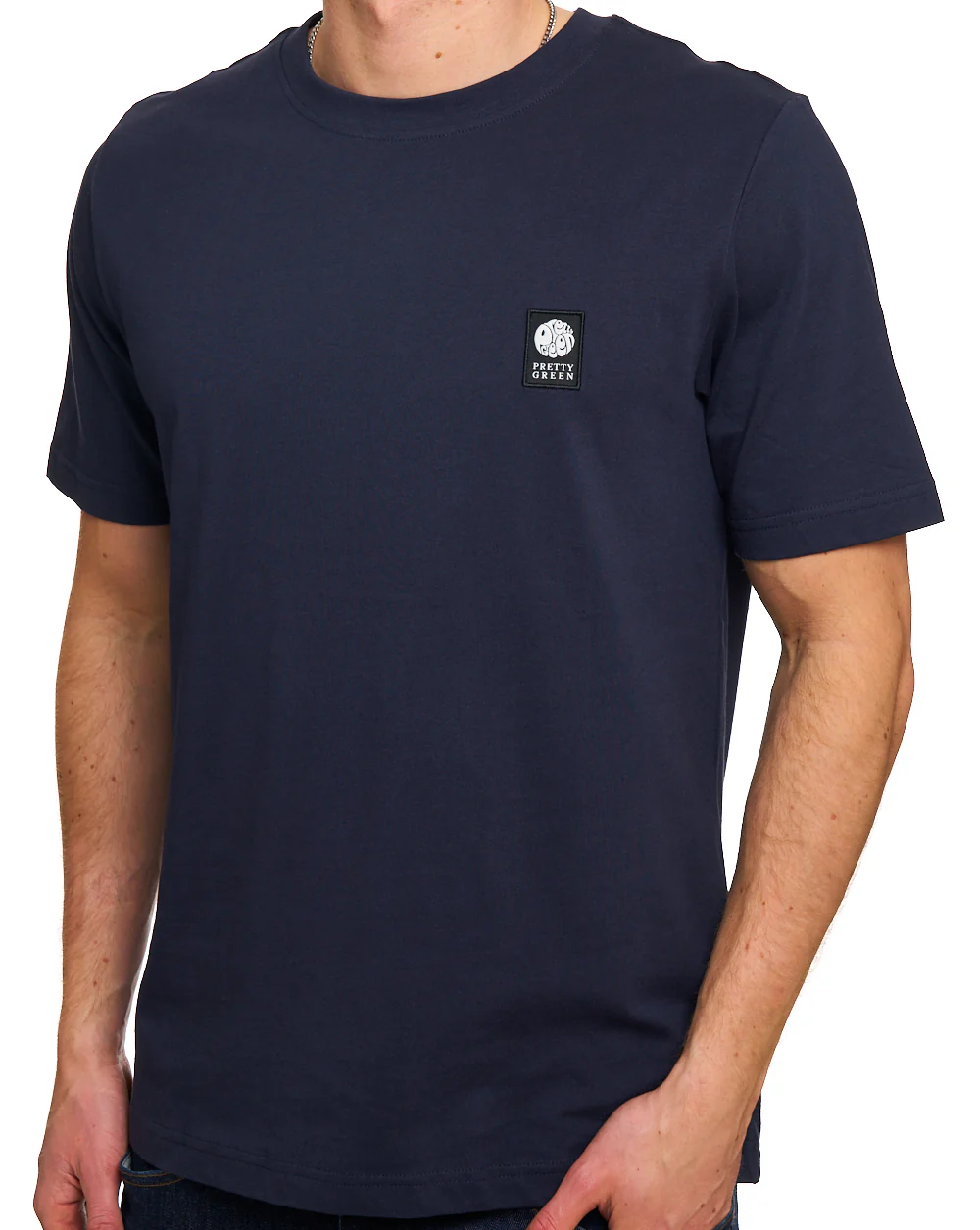 Pretty Green Sinclair T Shirt Navy - Image 2