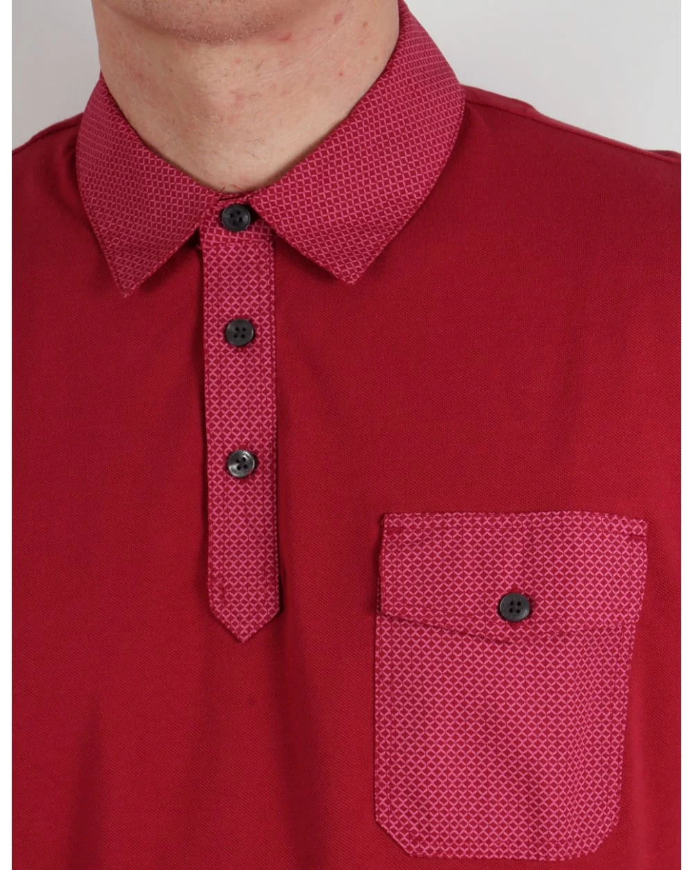 Pretty Green Springfield Polo Shirt Red - Image 2