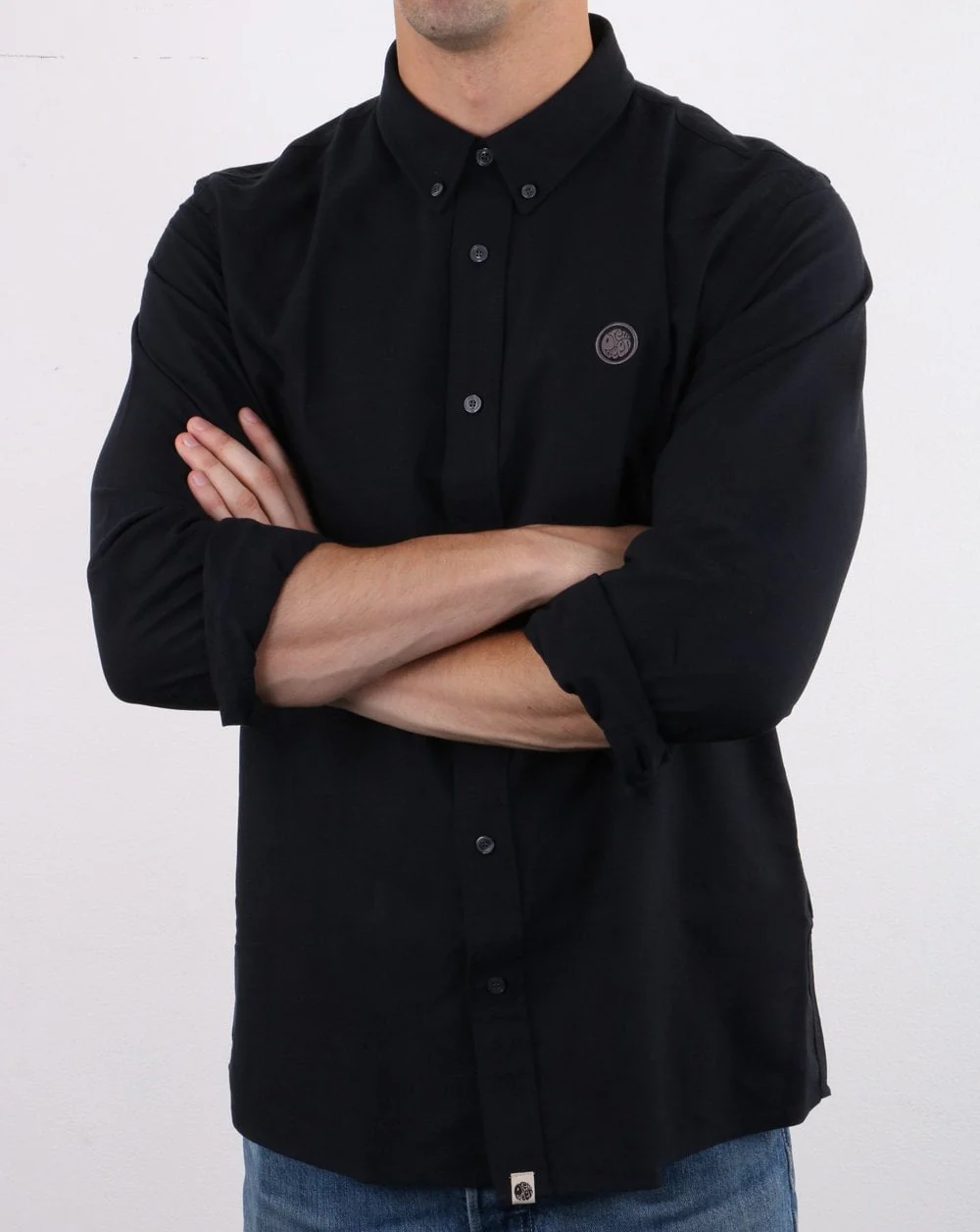 Pretty Green Sterling Ls Oxford Shirt Black