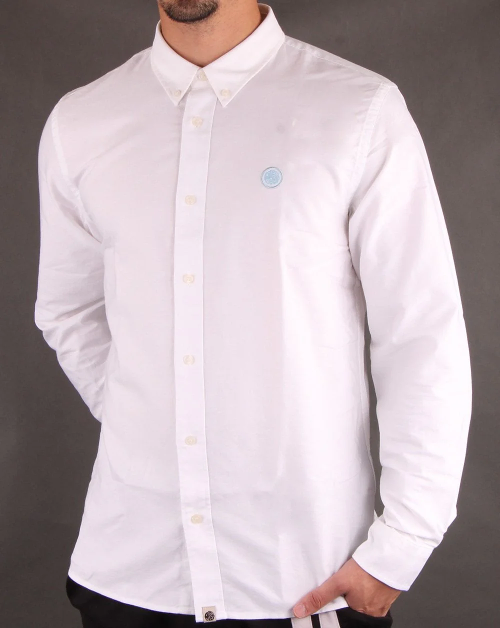 Pretty Green Sterling Oxford Shirt White - Image 2