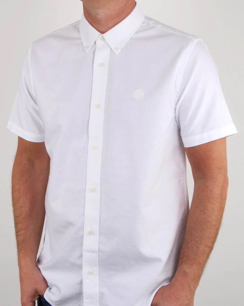 Pretty Green Stirling Oxford Ss Shirt White