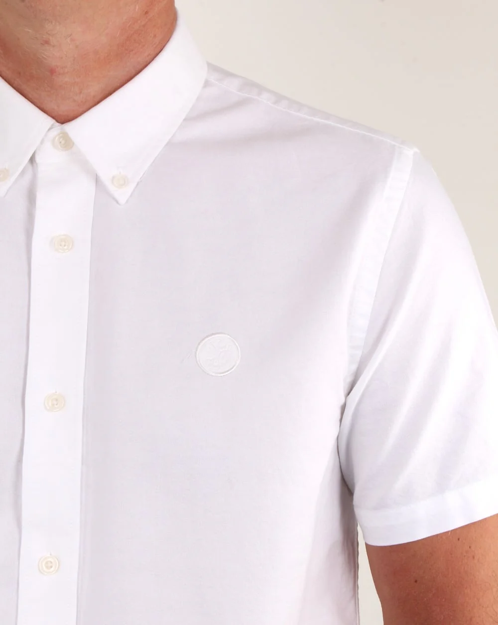 Pretty Green Stirling Oxford Ss Shirt White - Image 2