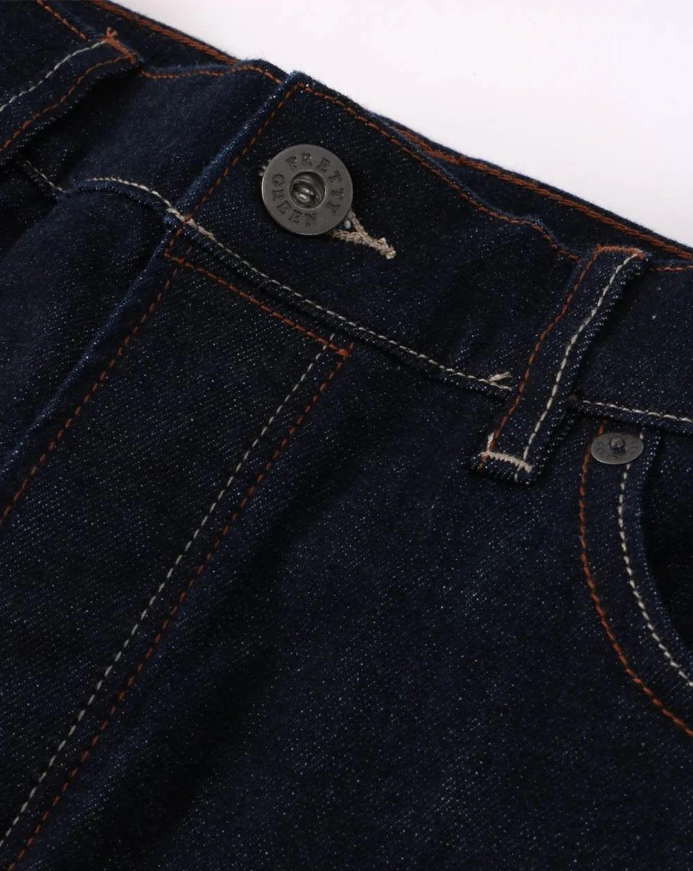 Pretty Green Straight Fit Jeans Dark Rinse Wash - Image 2