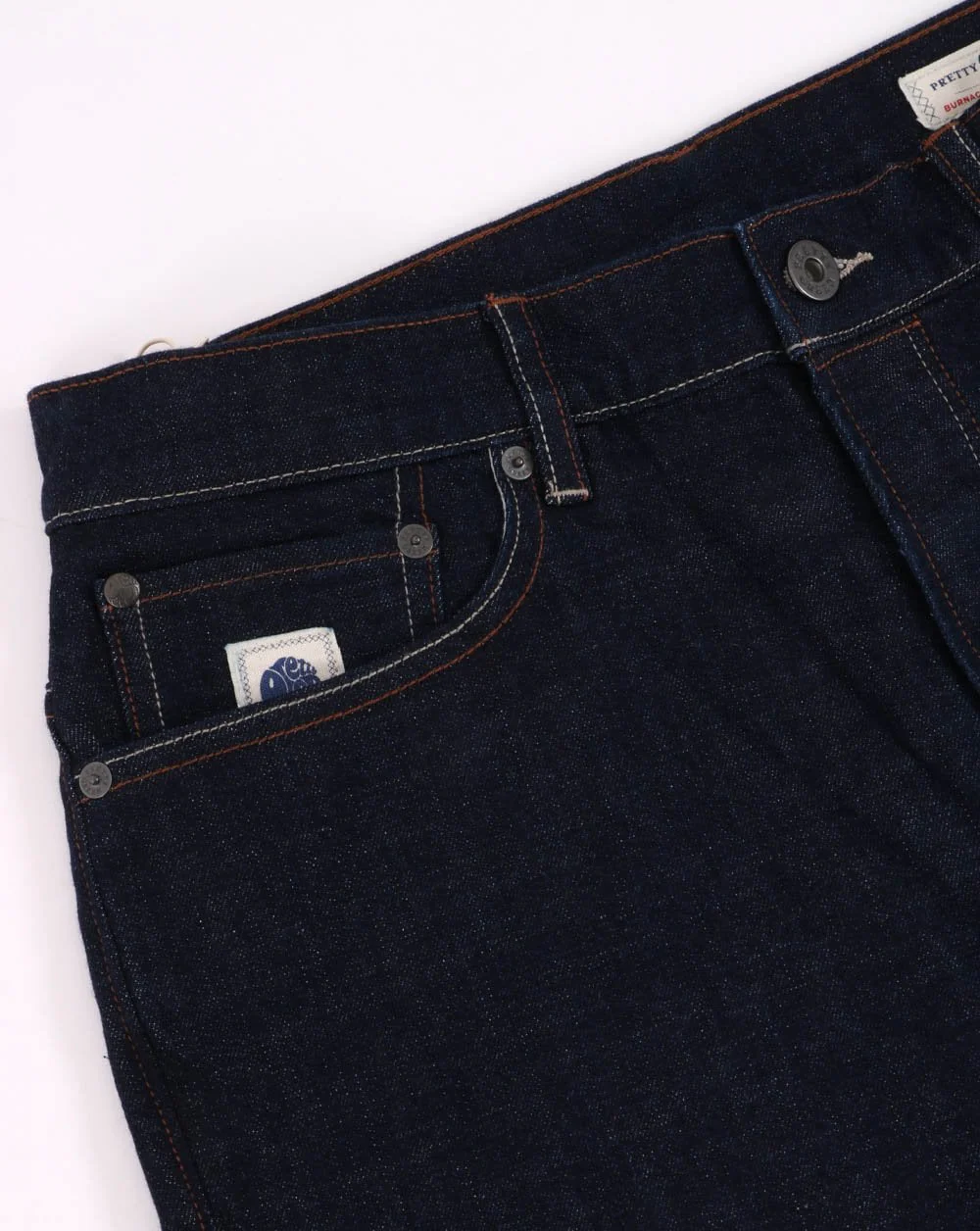 Pretty Green Straight Fit Jeans Dark Rinse Wash - Image 3