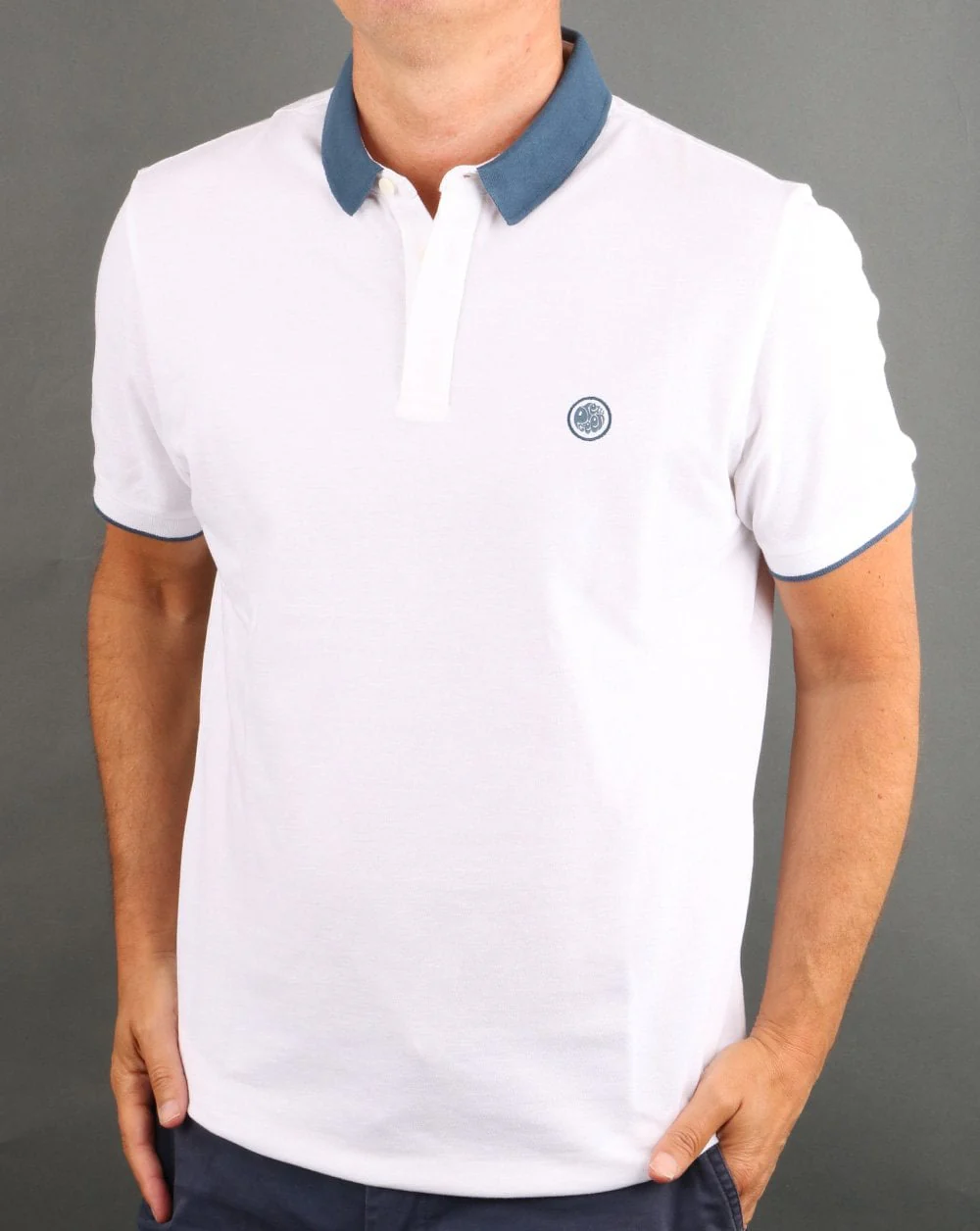 Pretty Green Tadwick Polo Shirt White - Image 2