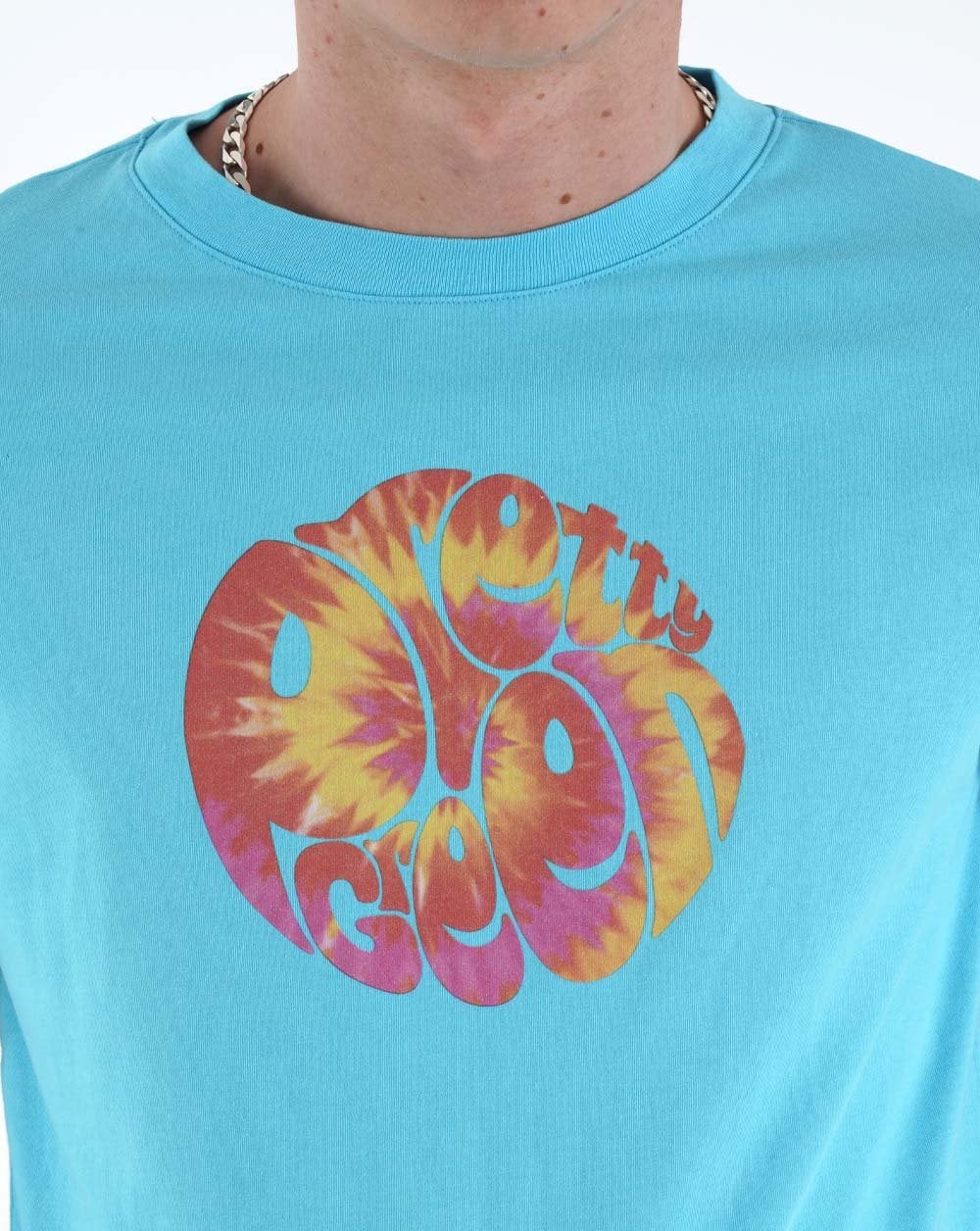 Pretty Green Tie Dye Logo T-shirt Blue - Image 2