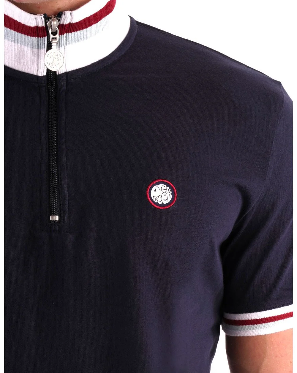 Pretty Green Tilby Cycling Top Navy - Image 2