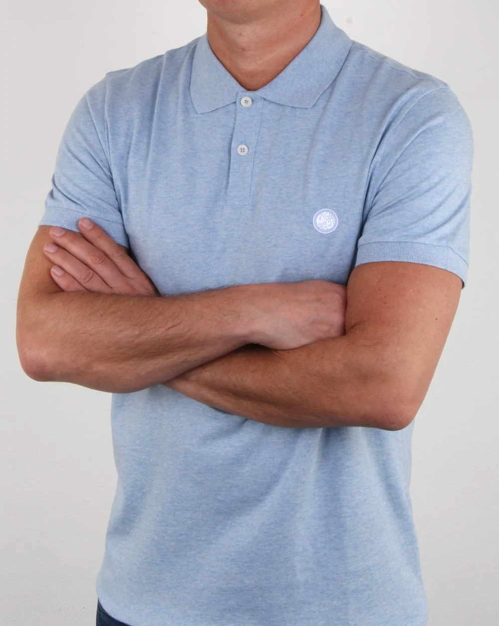 Pretty Green Tiverton Polo Shirt Blue - Image 3