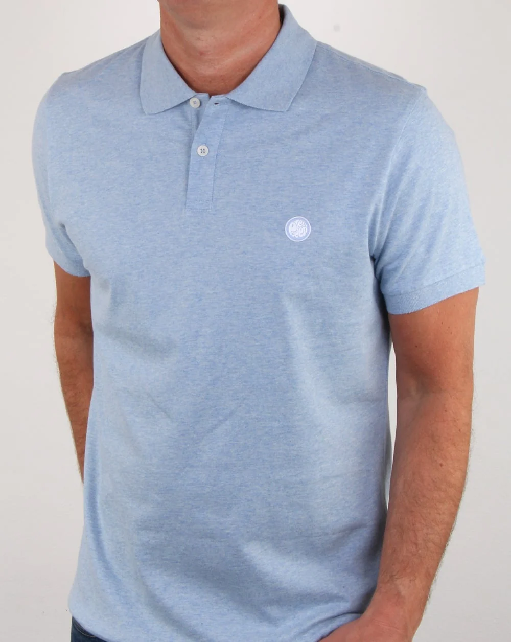 Pretty Green Tiverton Polo Shirt Blue - Image 4