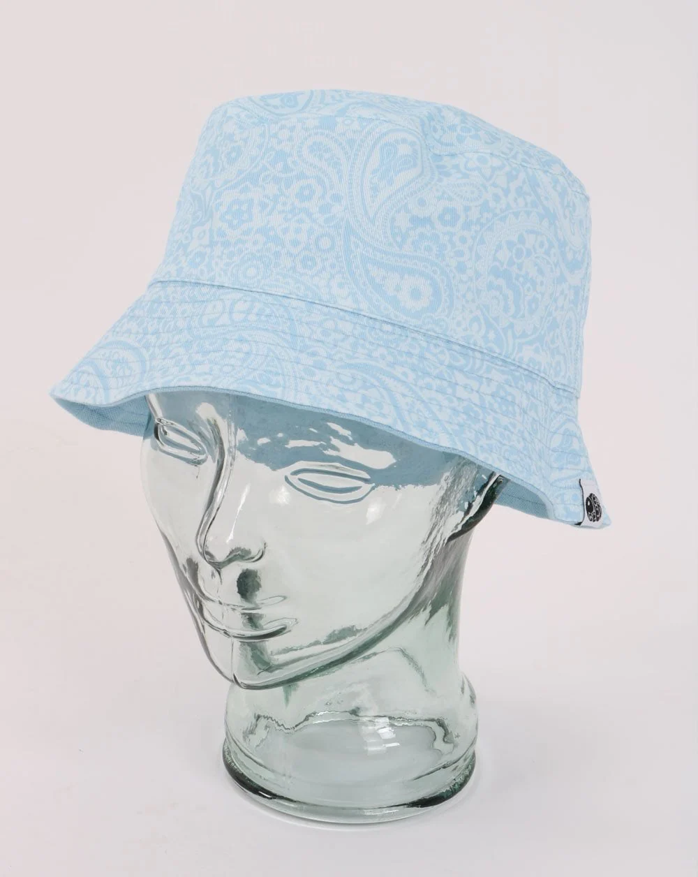 Pretty Green Tonal Paisley Bucket Hat Light Blue - Image 4