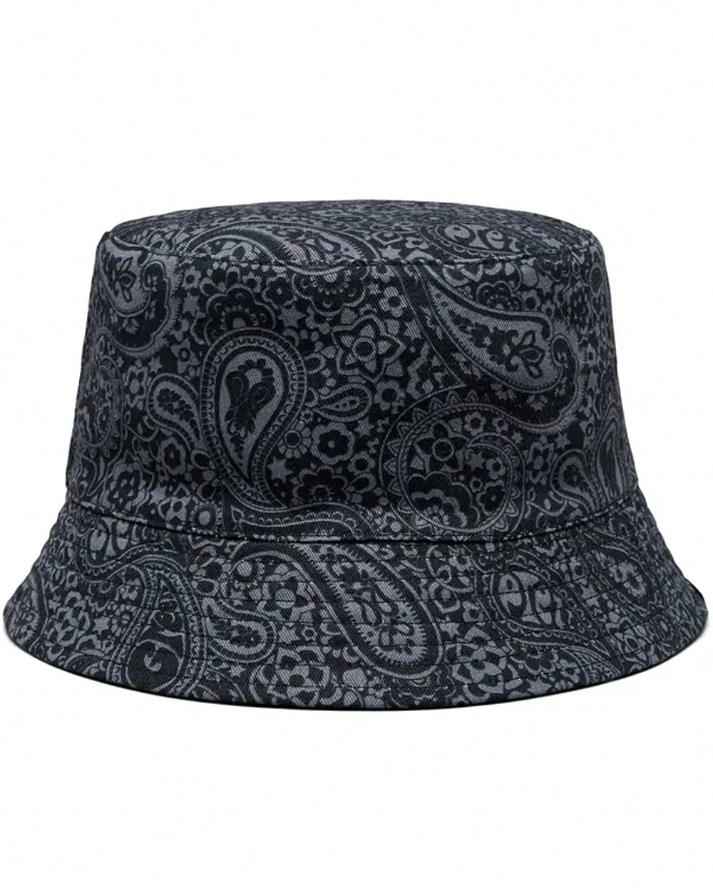 Pretty Green Tonal Paisley Reversible Bucket Hat Black - Image 2