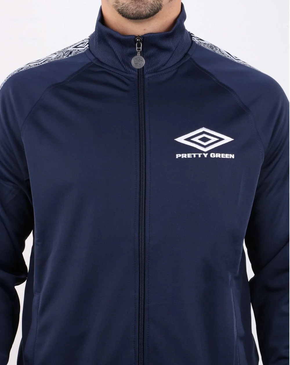 Pretty Green Umbro Track Top Navy - Image 4