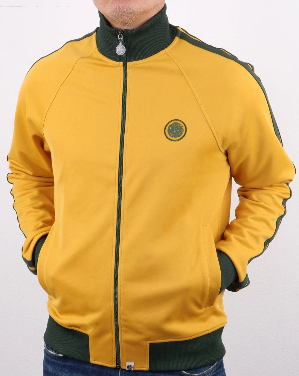 Pretty Green Waring Contrast Panel Track Top Yellow - Image 4