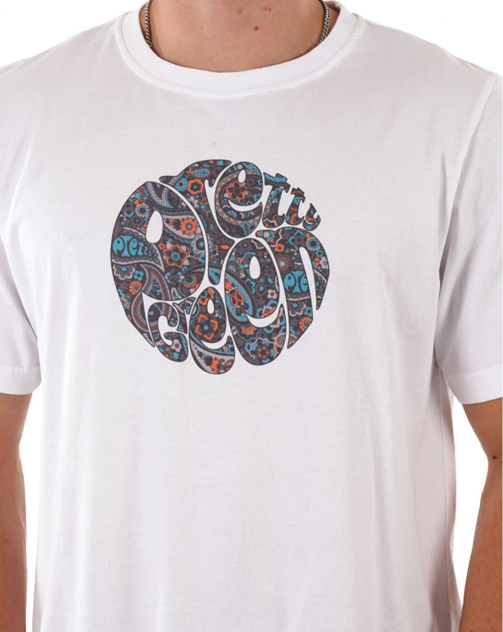 Pretty Green Wonderwall Paisley T Shirt White - Image 2