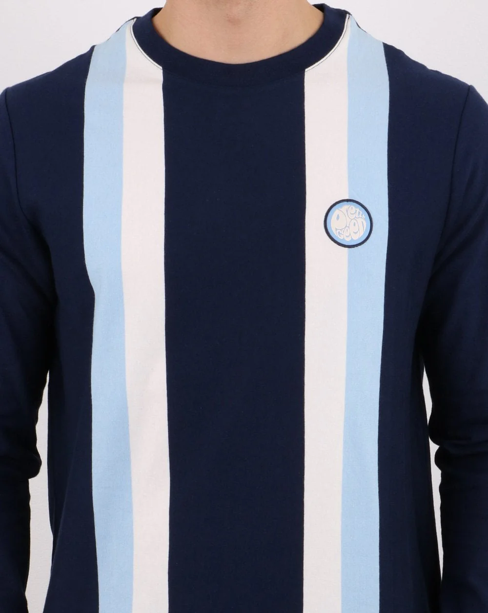 Pretty Green Workshop Long Sleeve T-shirt Navy - Image 3