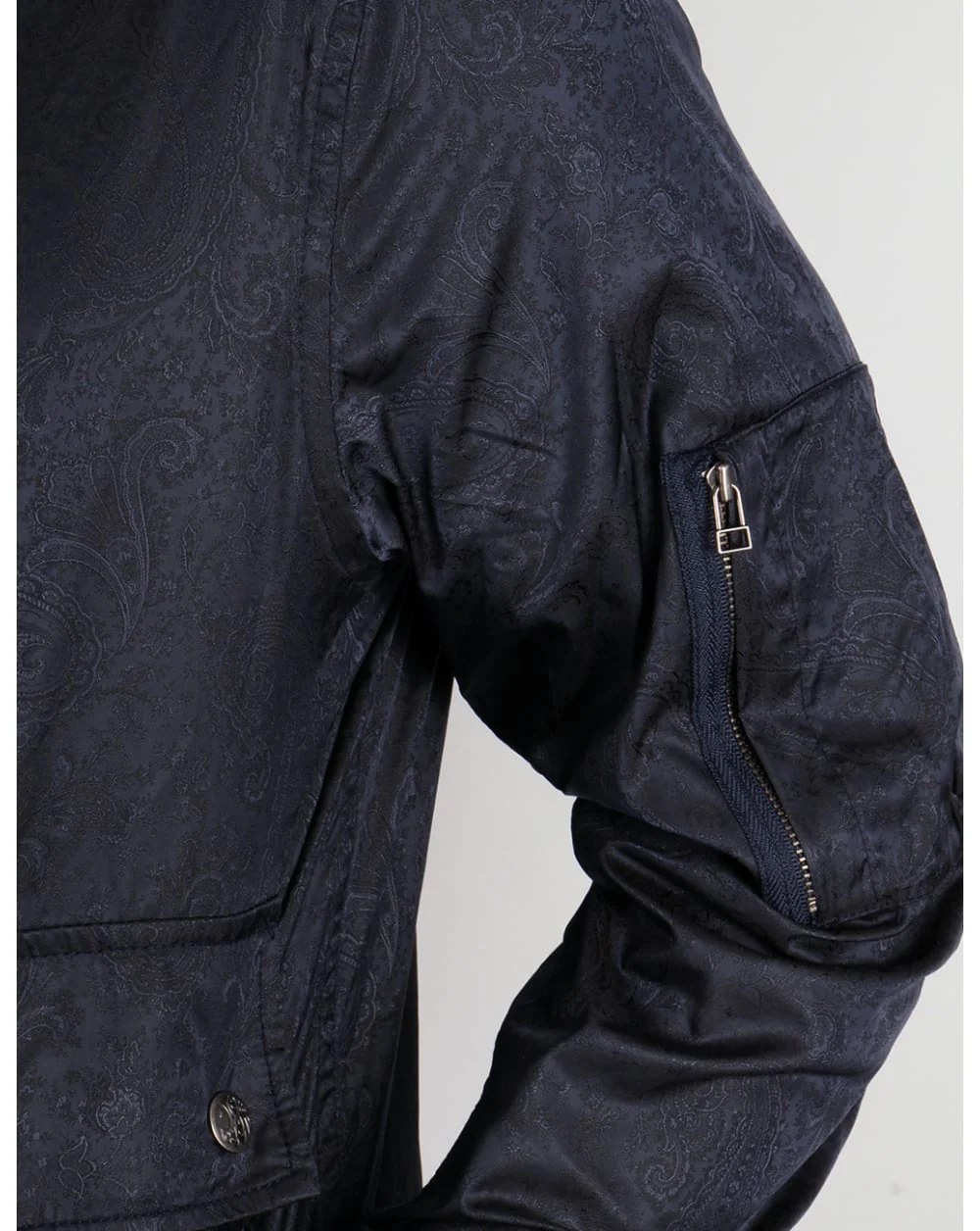 Pretty Green Wren Paisley Jacket Navy - Image 3