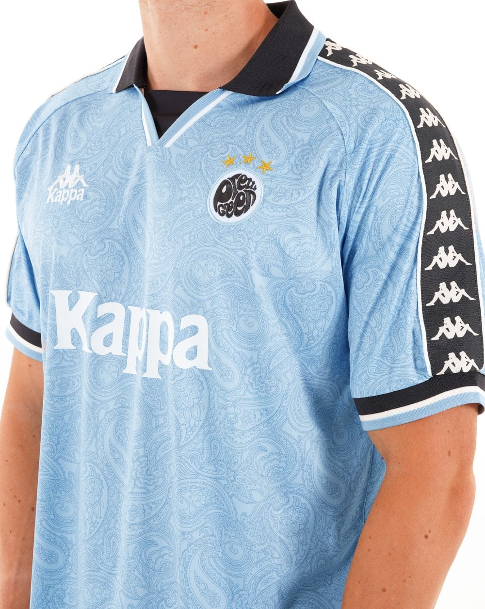 Pretty Green X Kappa Maine Road Football Top Blue - Image 2