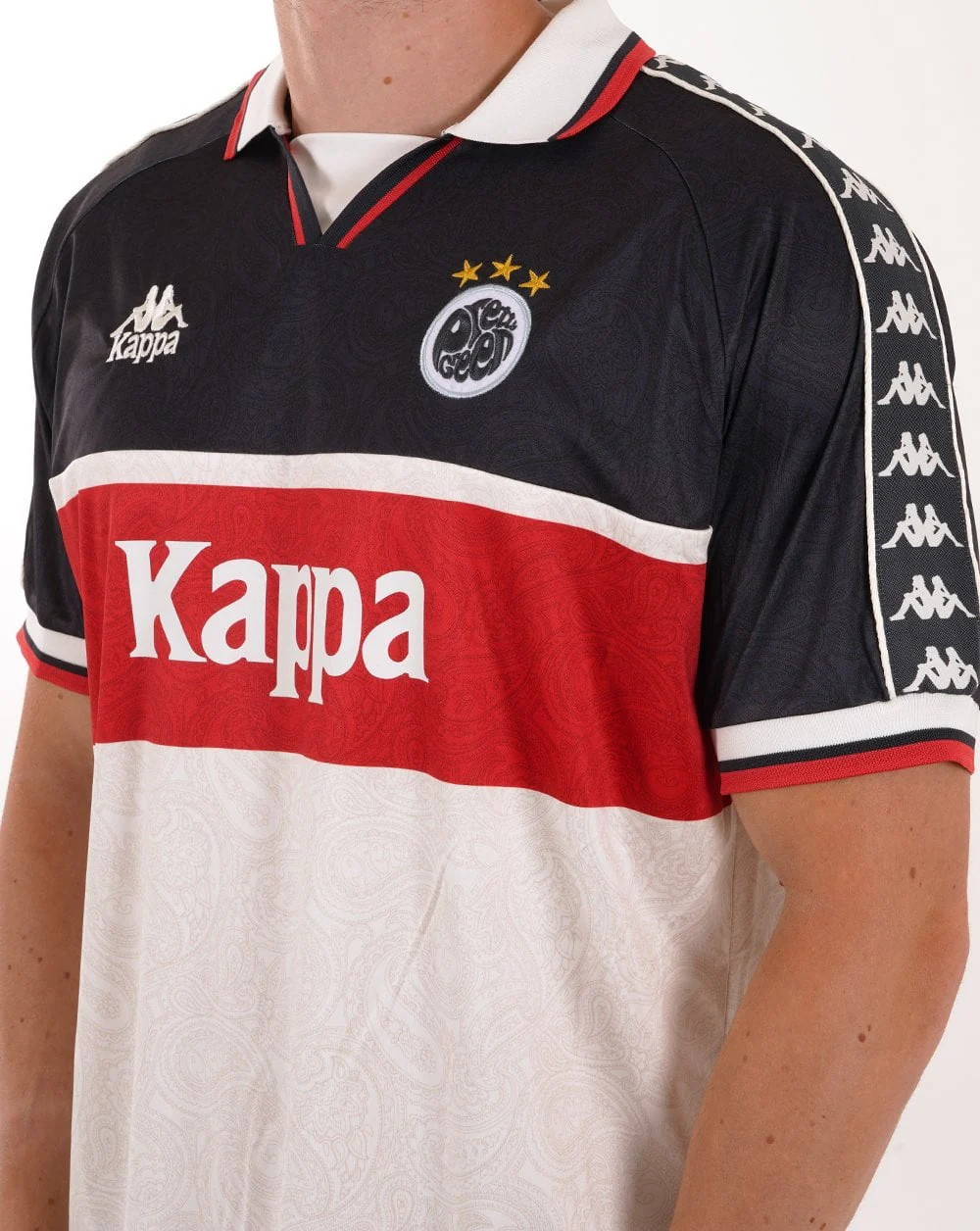 Pretty Green X Kappa Maine Road Football Top White - Image 2