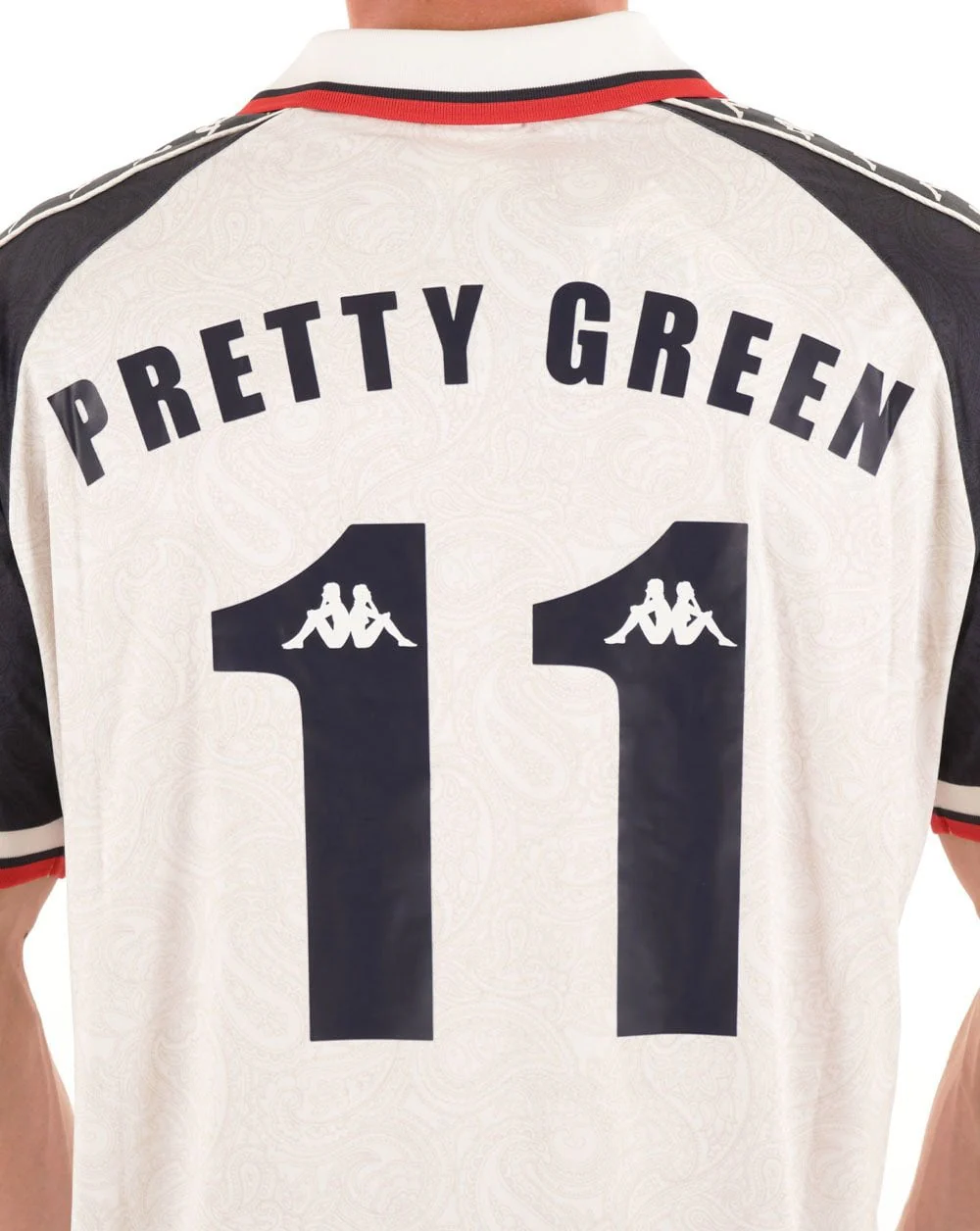 Pretty Green X Kappa Maine Road Football Top White - Image 4