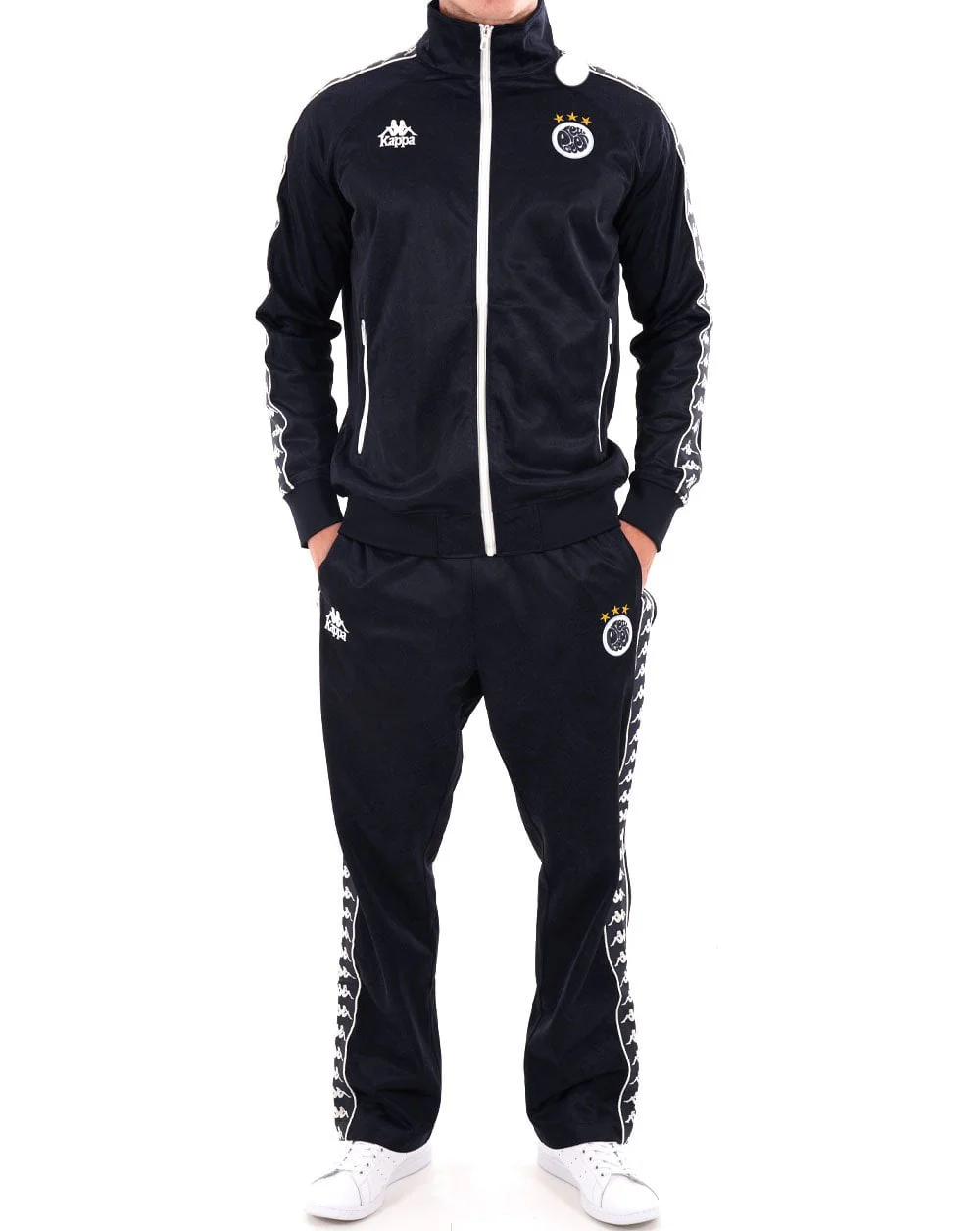 Pretty Green X Kappa Maine Road Track Pants Navy - Image 3