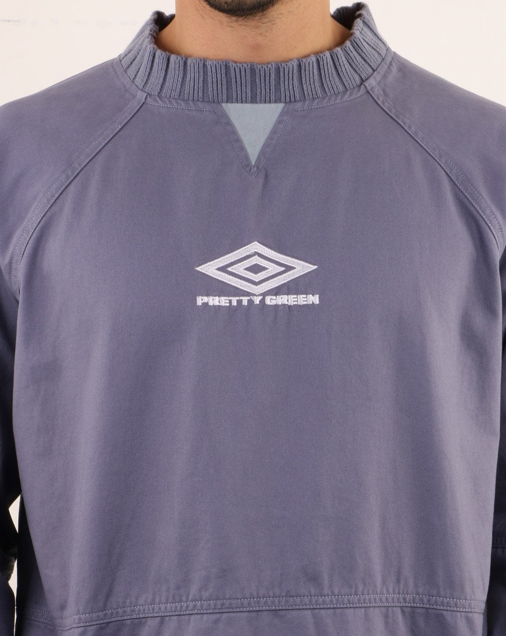 Pretty Green X Umbro Drill Top Violet - Image 2