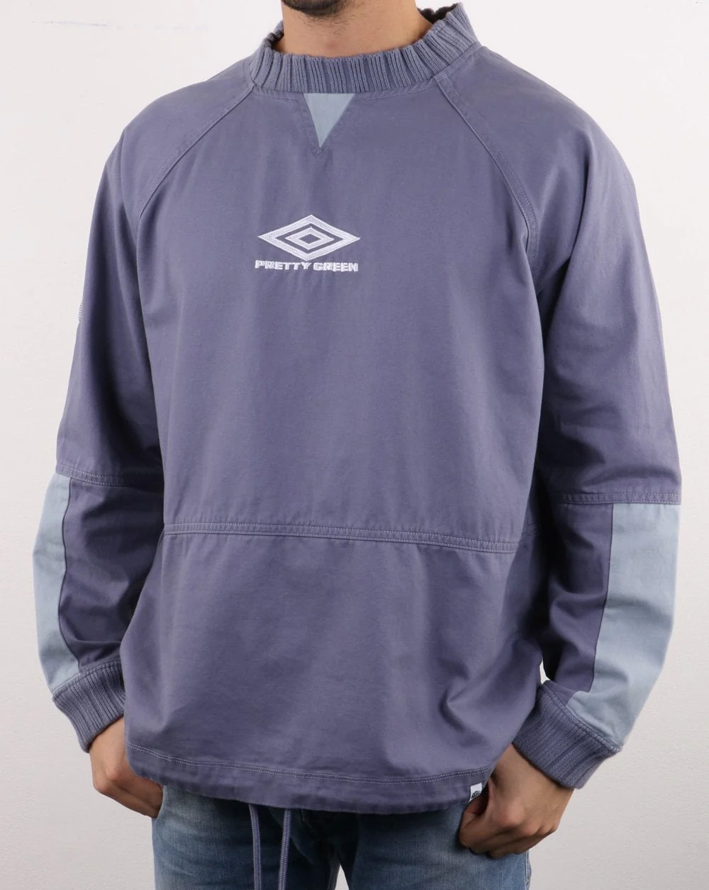 Pretty Green X Umbro Drill Top Violet - Image 3