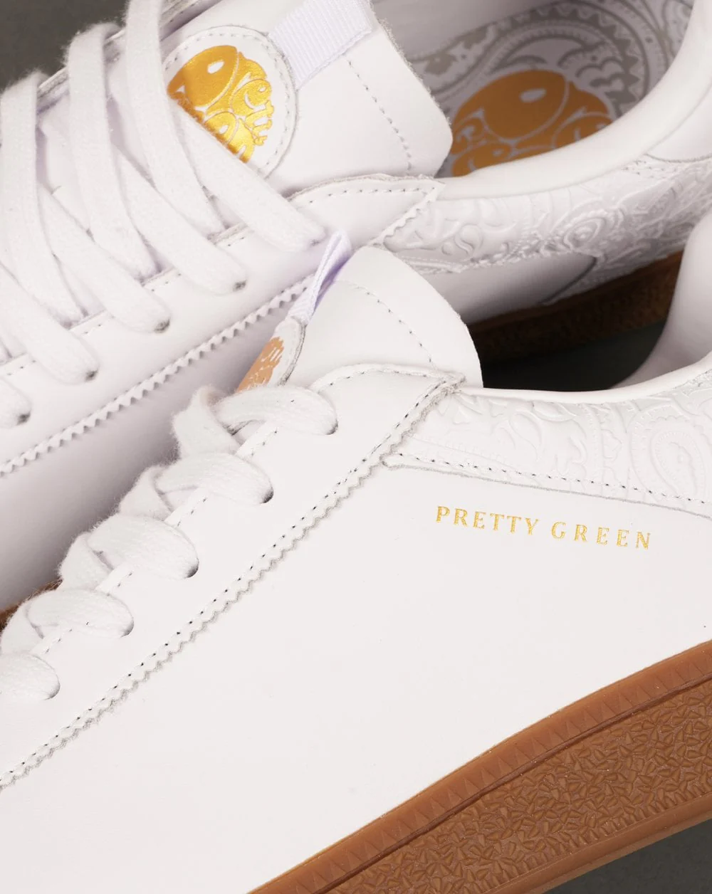 Pretty Green Zetas Trainers White - Image 3