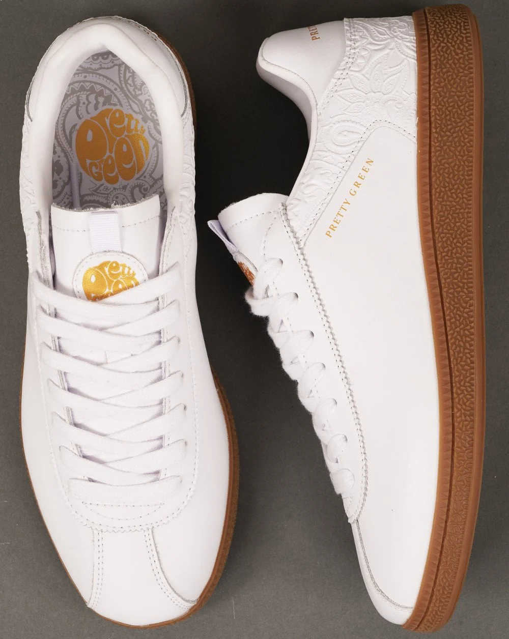 Pretty Green Zetas Trainers White - Image 4