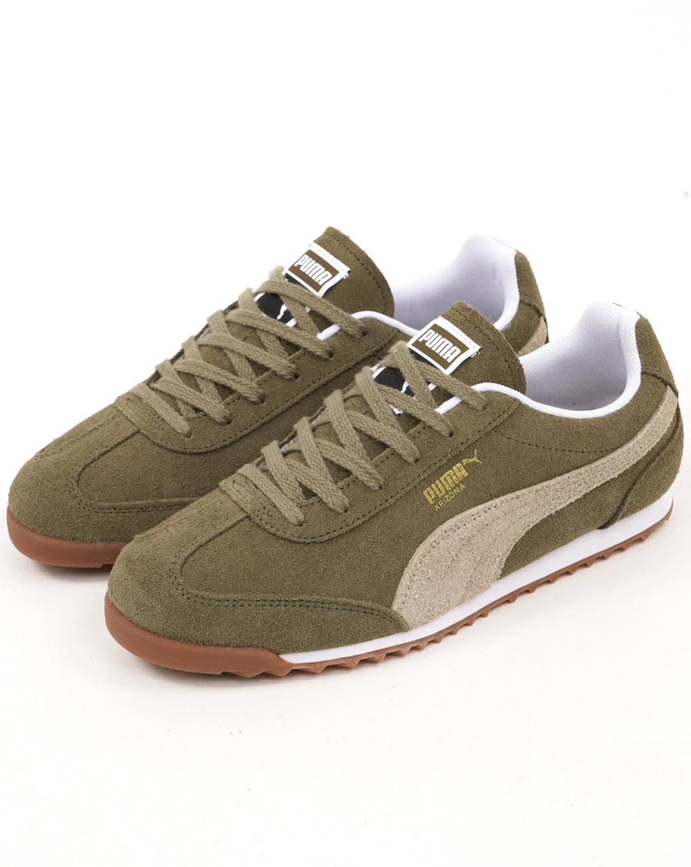 Puma Arizona SD Trainers Khaki Green - Image 2