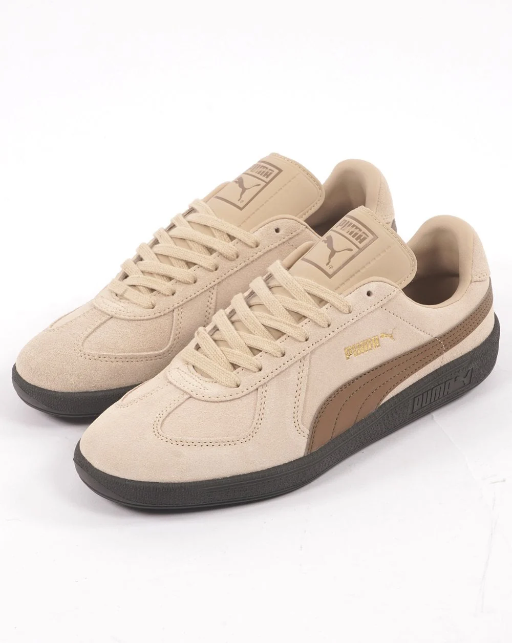 Puma Army Suede Trainer Stone Dk Tan - Image 2