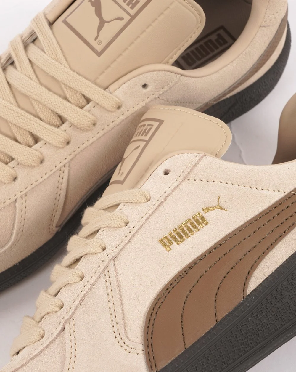 Puma Army Suede Trainer Stone Dk Tan - Image 3