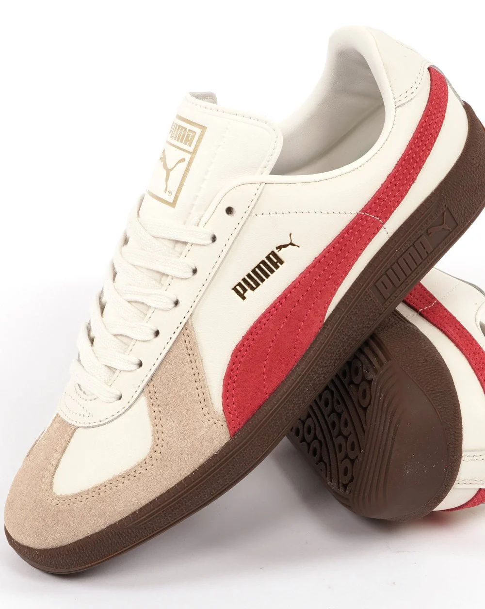 Puma Army Trainer Off White/Stone/Red - Image 2