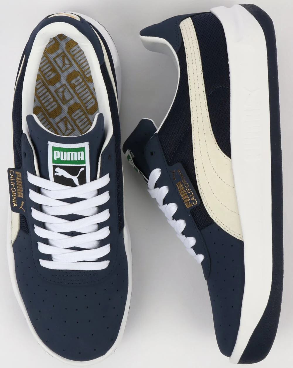 Puma California VTG Trainers Navy/White - Image 2