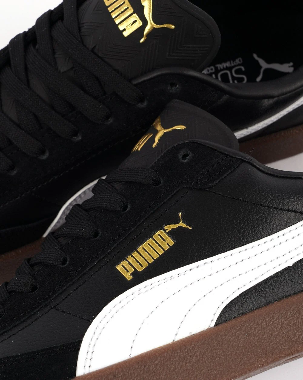 Puma Club II Era F-Ball Trainers Black - Gold - Image 3