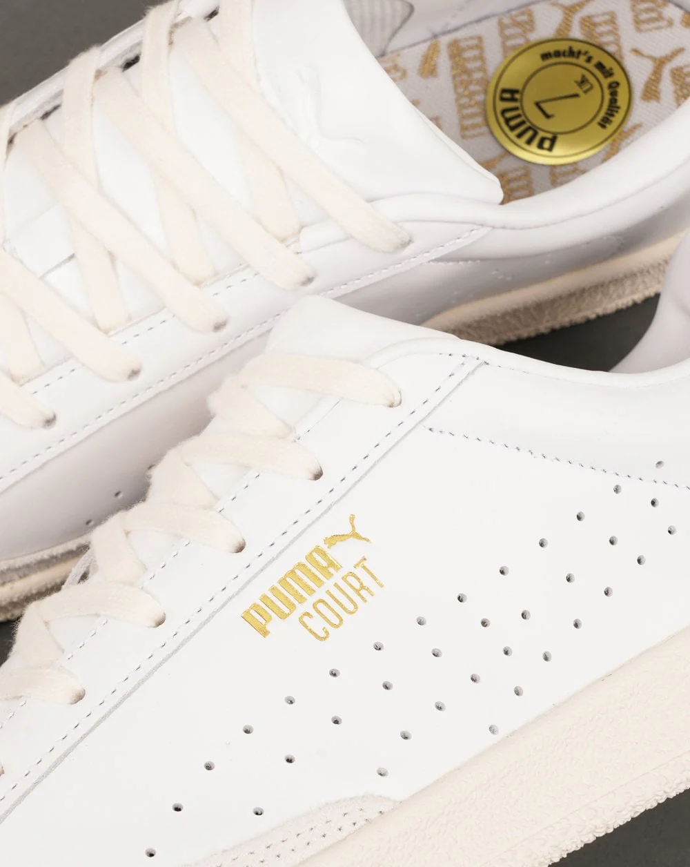 Puma Court Trainers White - Image 3