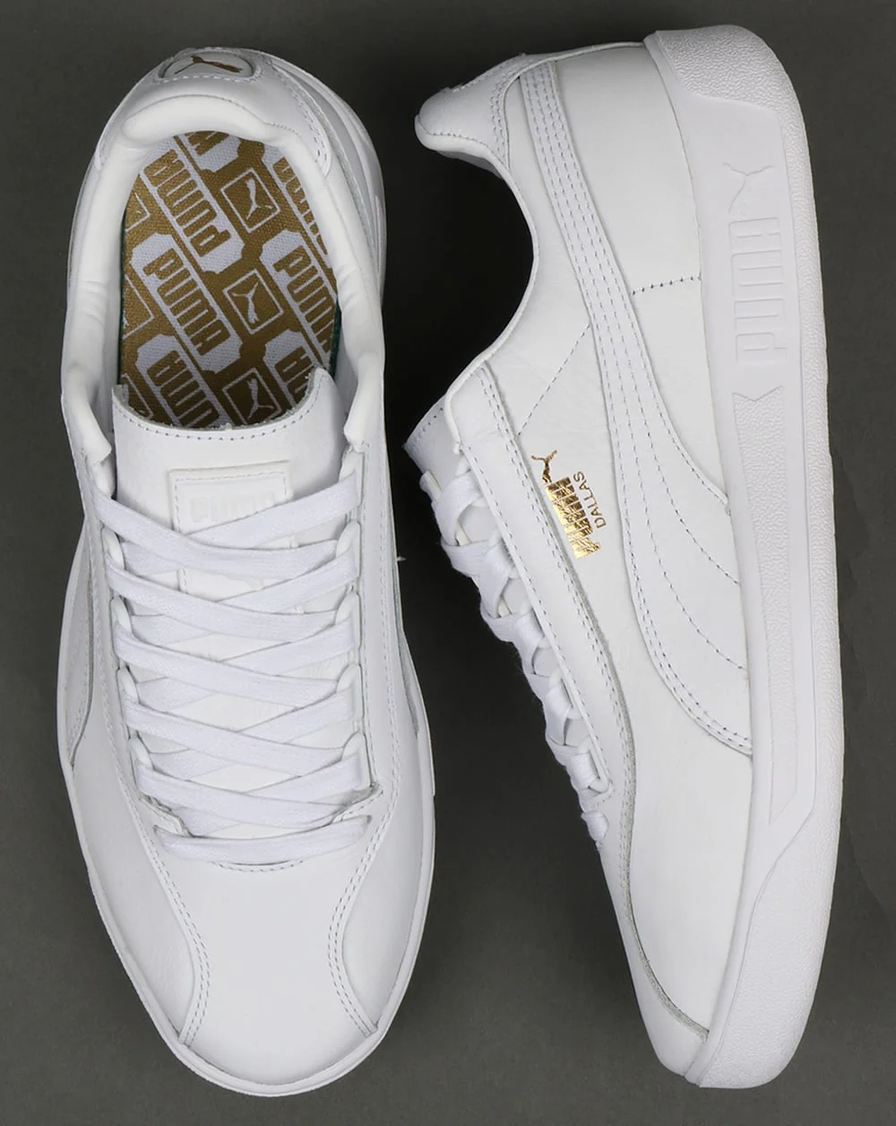 Puma Dallas OG Leather Trainers White - Image 2