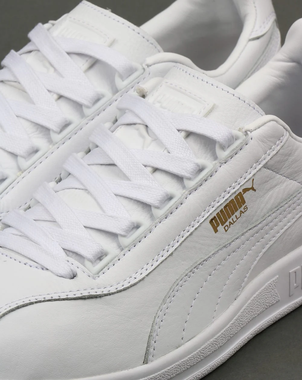 Puma Dallas OG Leather Trainers White - Image 4