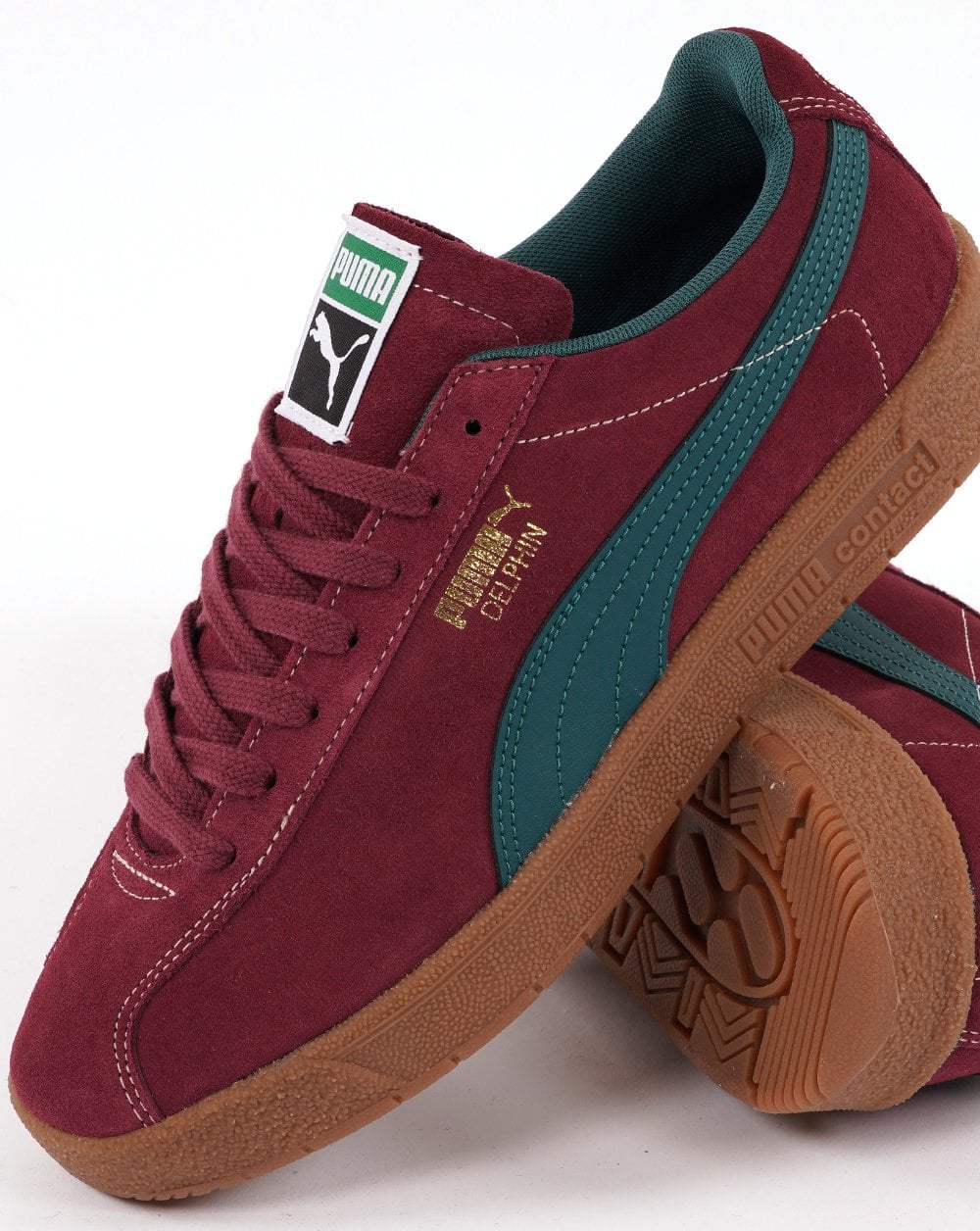 Puma Delphin Trainer Claret/Dark Green - Image 2
