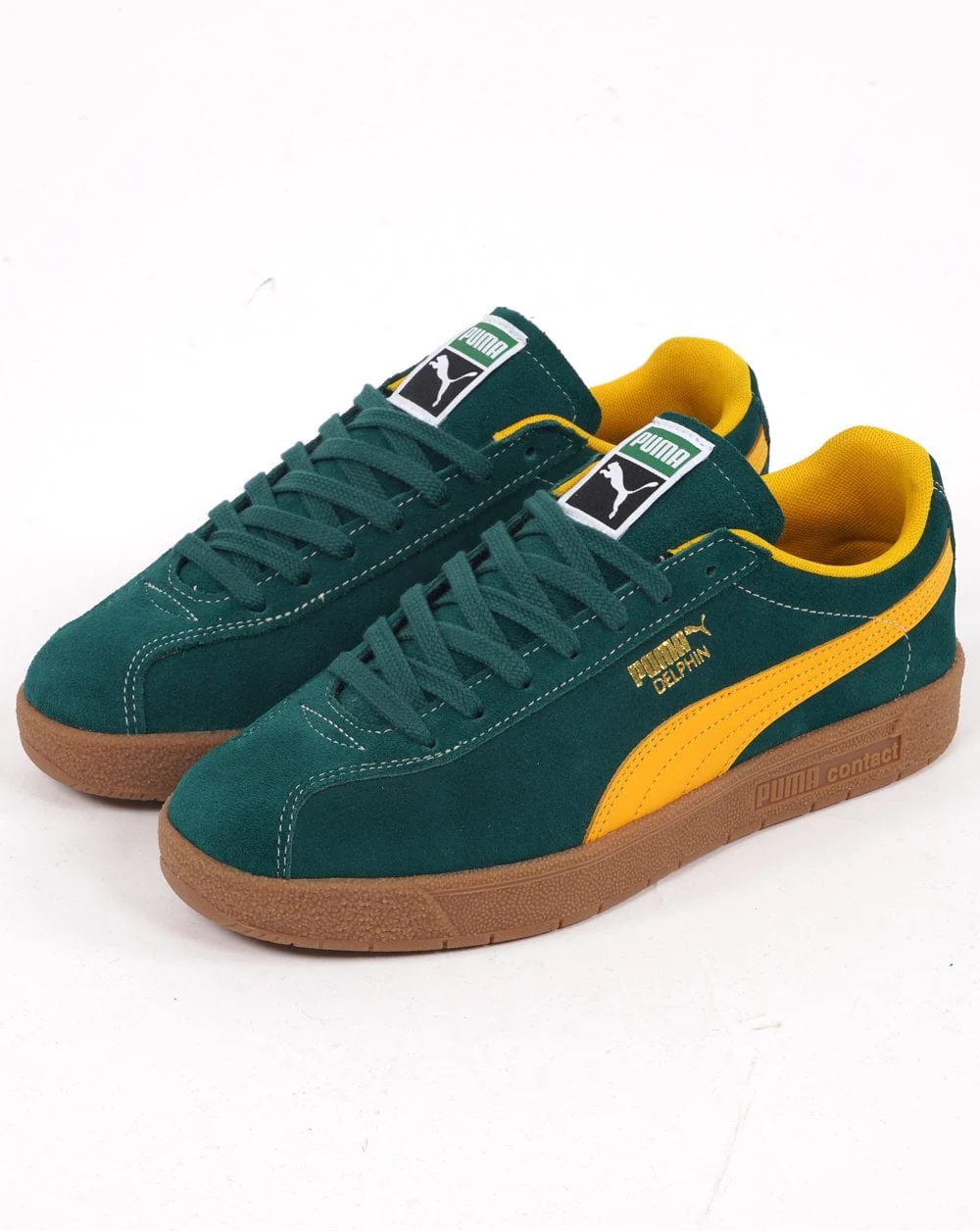 Puma Delphin Trainer Dark Green/Yellow - Image 2