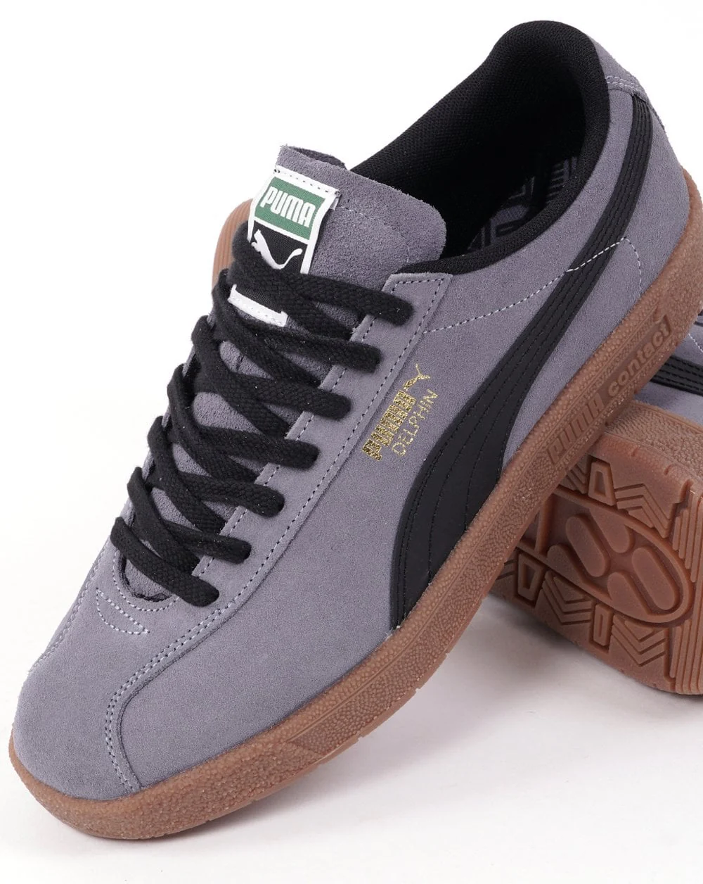 Puma Delphin Trainer Grey Tile/Black - Image 2