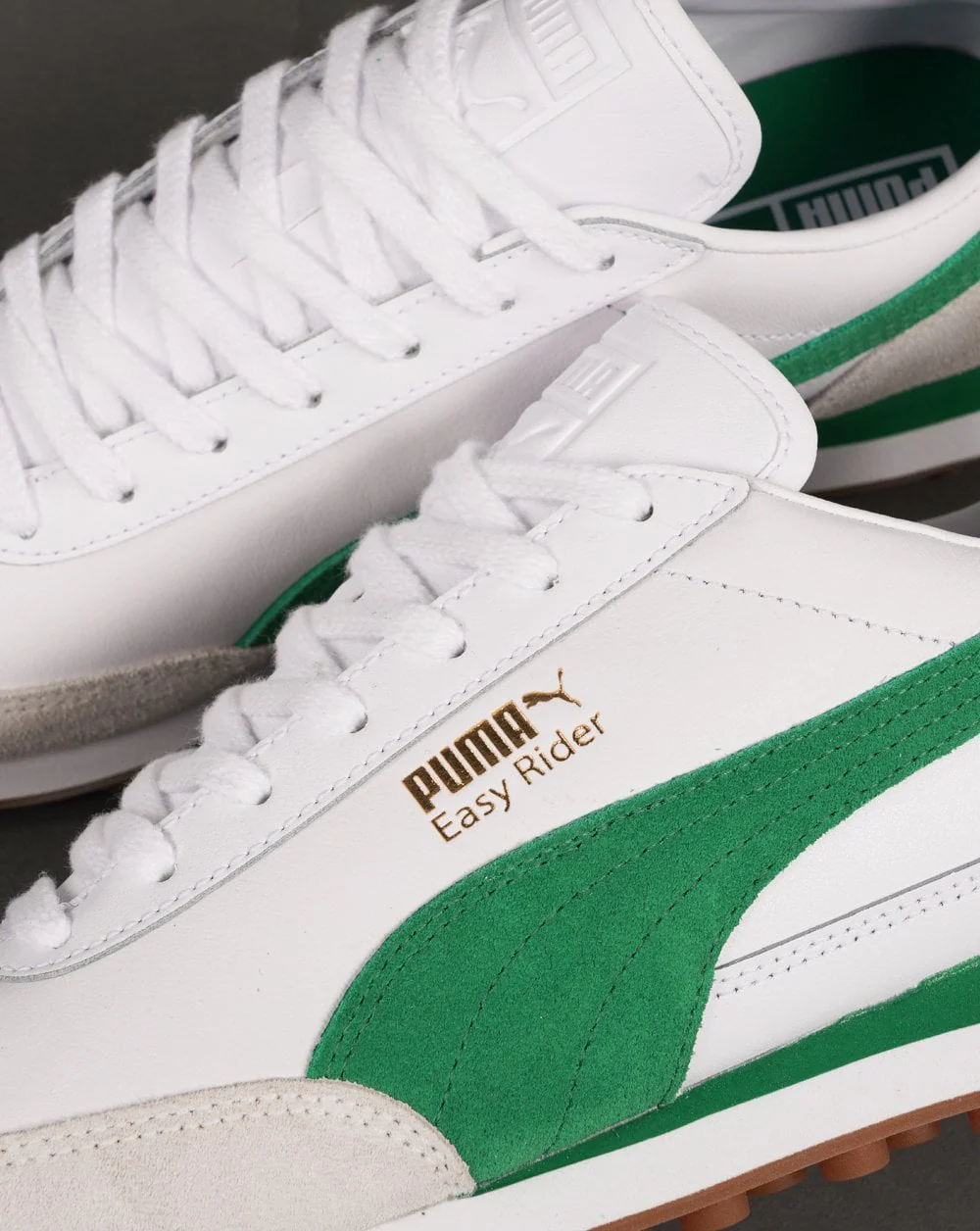 Puma Easy Rider Mix Trainers White/Archive Green - Image 3