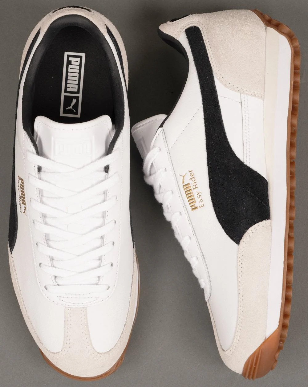 Puma Easy Rider Mix Trainers White/Black - Image 4
