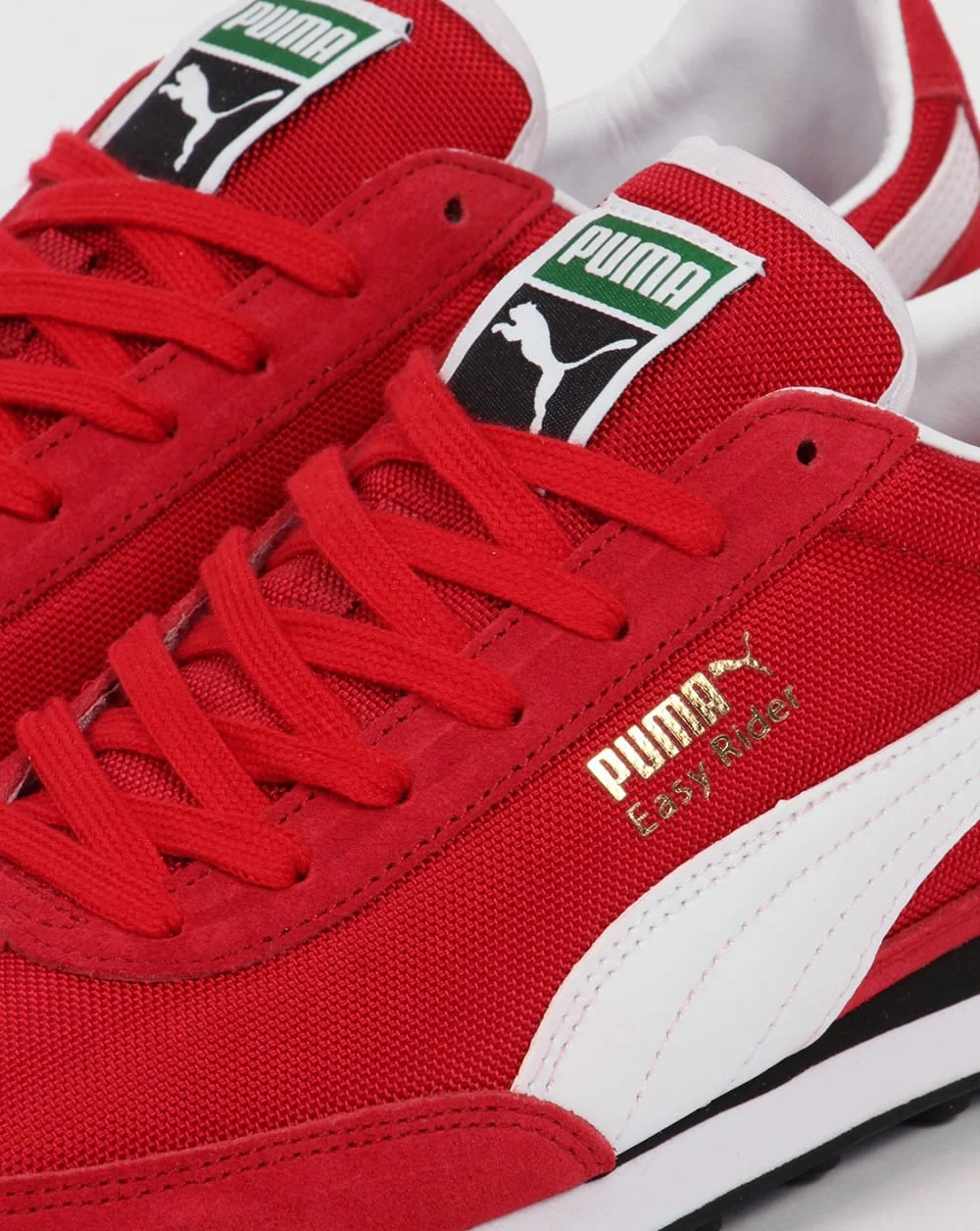 Puma Easy Rider Trainers Red/White - Image 4