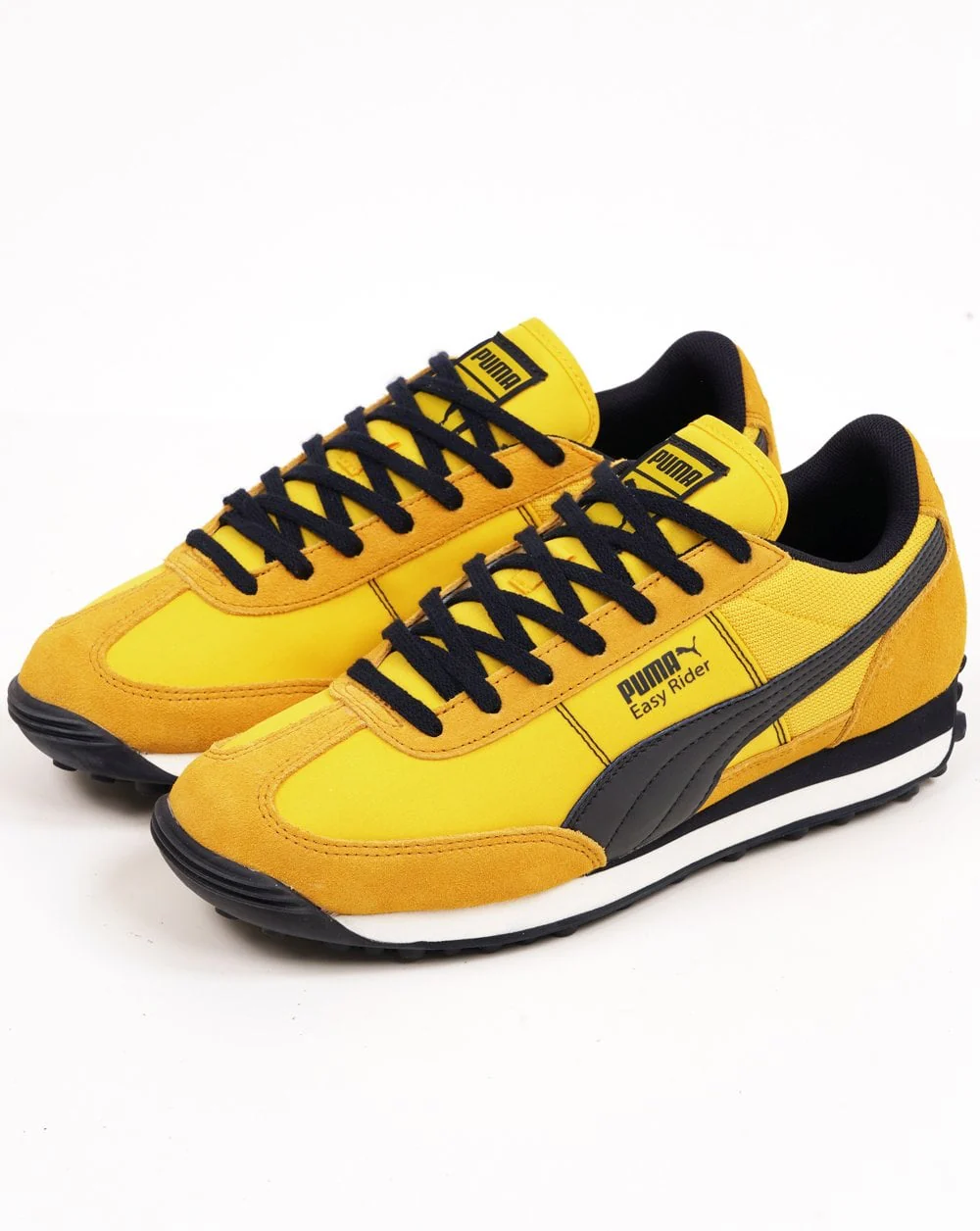 Puma Easy Rider Trainers Yellow Dark Navy - Image 2
