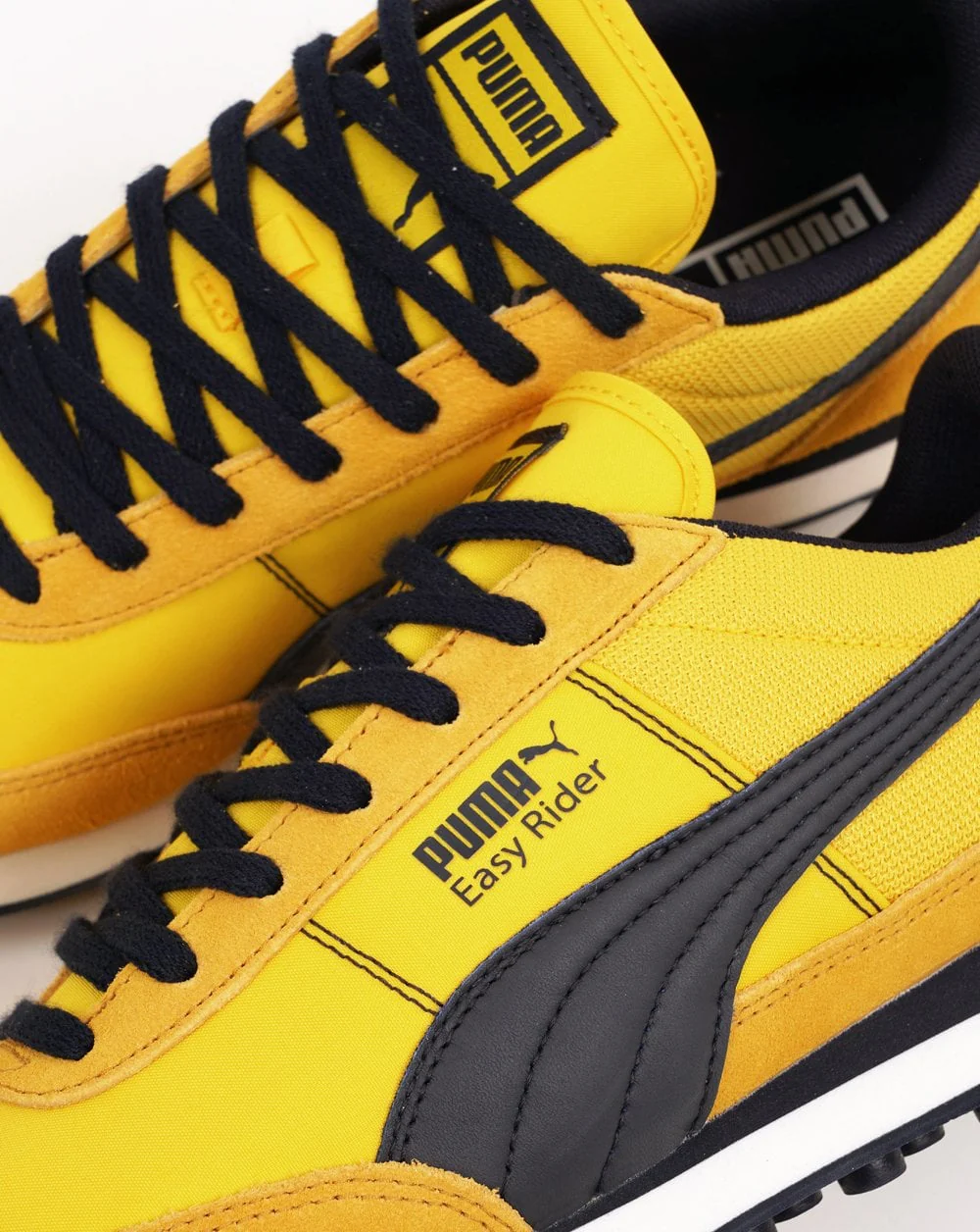 Puma Easy Rider Trainers Yellow Dark Navy - Image 3
