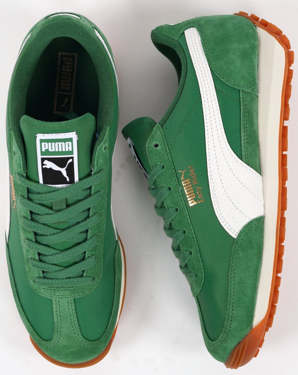 Puma Easy Rider Vintage Trainers Green/White - Image 3