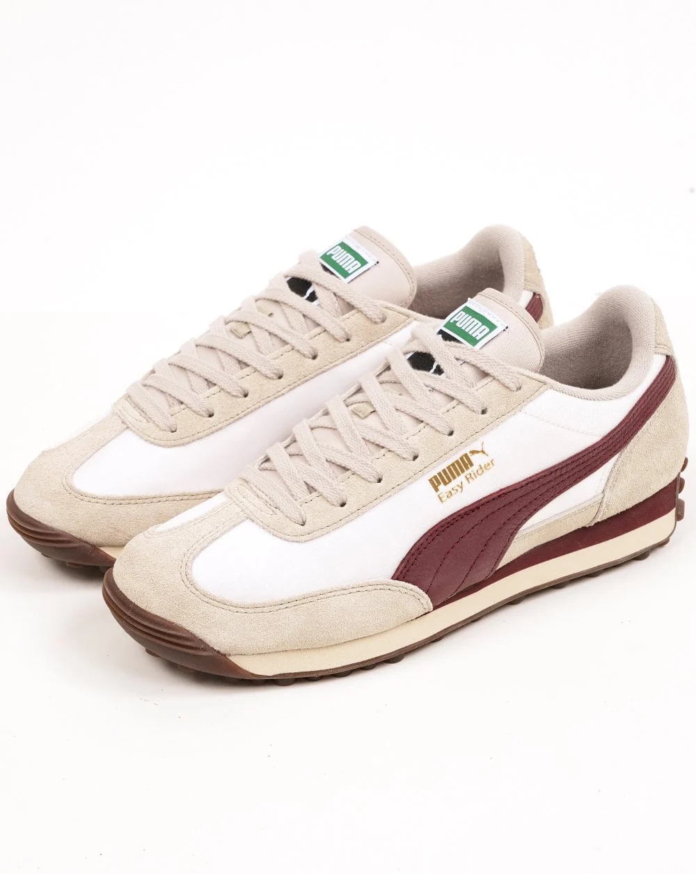 Puma Easy Rider Vintage Trainers White/Burgundy - Image 2