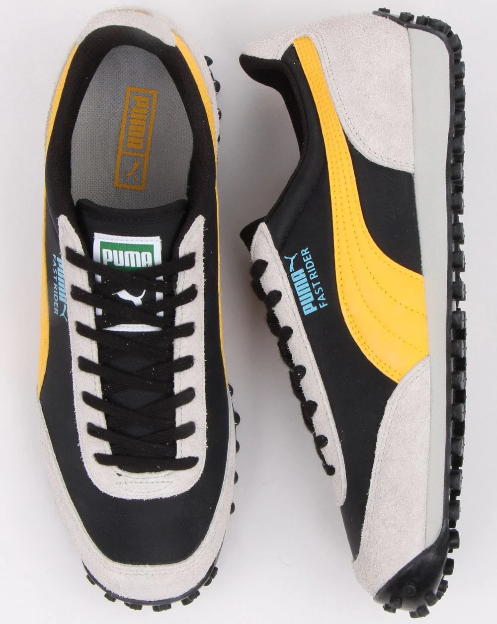 Puma Fast Rider Fury Trainer Grey/Black/Yellow - Image 2